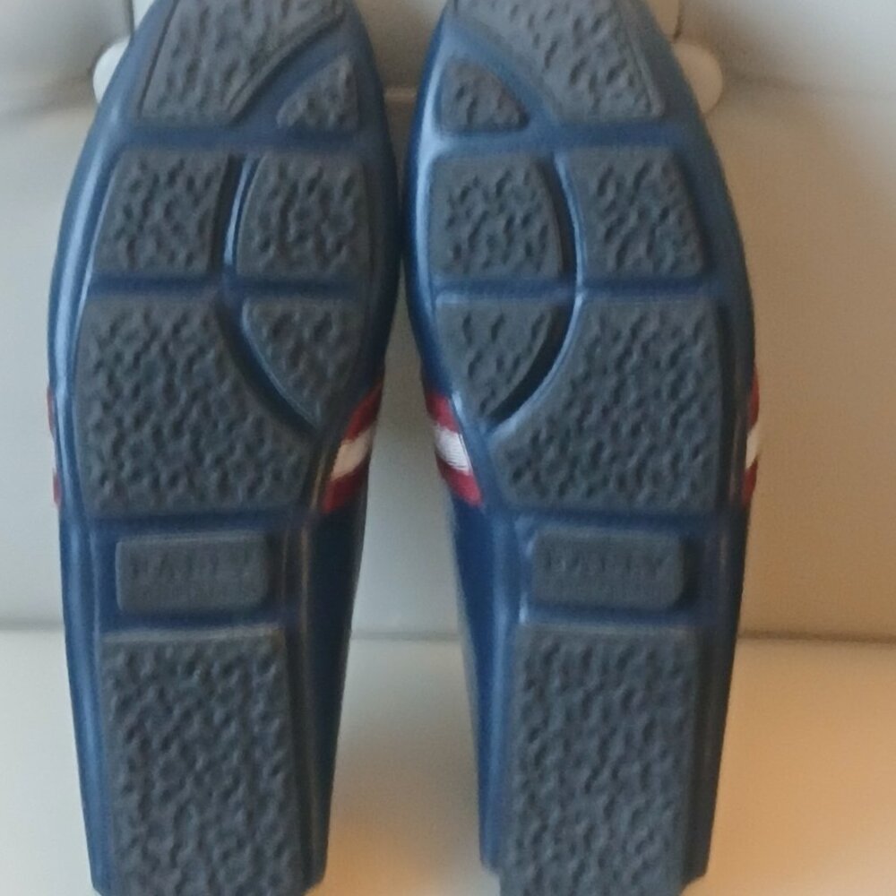 BALLY navy blue leather loafers Size 9.5 US - Picture 7 of 8